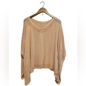 3/$25 🖤 Soft Pink Poncho LIKE NEW!Size: 3XL